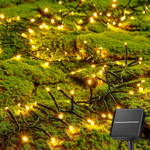 Guirnalda de luces solares Brightown, 9,8 m, 120 LED, resistentes al agua