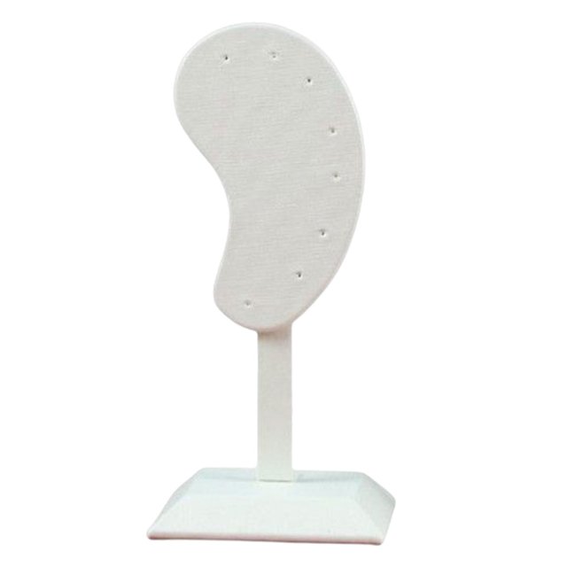 Pendientes soporte de exhibición en forma de oreja moda orejas Stud colgantes joyería titular hogar dormitorio habitación joyería Show Rack Almacenamiento y organización del hogar Blanco Wosthever HA075480-01