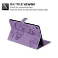 thumbnail image 5 of Dteck Folio Case for Samsung Galaxy Tab S6 Lite 10.4-inch 2020 SM-P610 P615, Embossed Butterfly PU Leather Folio Stand Case with Card Holders Cover, Purple Butterfly, 5 of 6