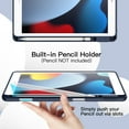 thumbnail image 5 of JETech Case for iPad 10.2 Inch 2021/2020/2019 (9th/8th/7th) Model with Pencil Holder, Slim Tablet Cover with Soft TPU Back, Auto Wake/Sleep (Navy), 5 of 8