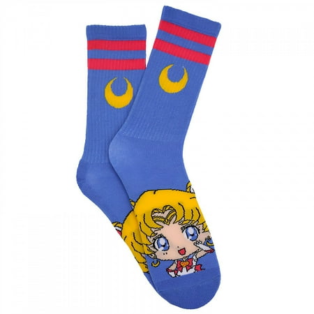 

Sailor Moon 859253 Chibi Form Crew Socks for Womens Blue - Size 4-10