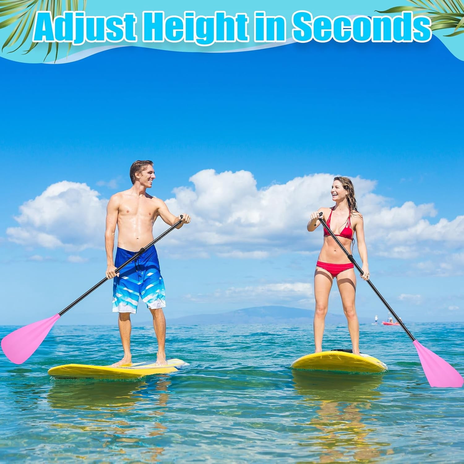 Adjustable Detachable Stand Up Paddle Board Oar Set Aluminum Alloy Shaft Kayak Surfing Fishing