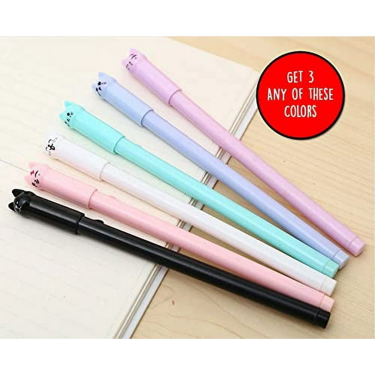 Cat Pens with Cat Pencil Case, Kawaii School Supplies, Cat Pens for Cat  Lovers, Kawaii Stationary, Kawaii Office Supplies, Cute Gel Pens, Pencil  Pouch