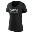 thumbnail image 2 of Women's Black Austin FC Team City Pride Logo - V-Neck T-Shirt, 2 of 3