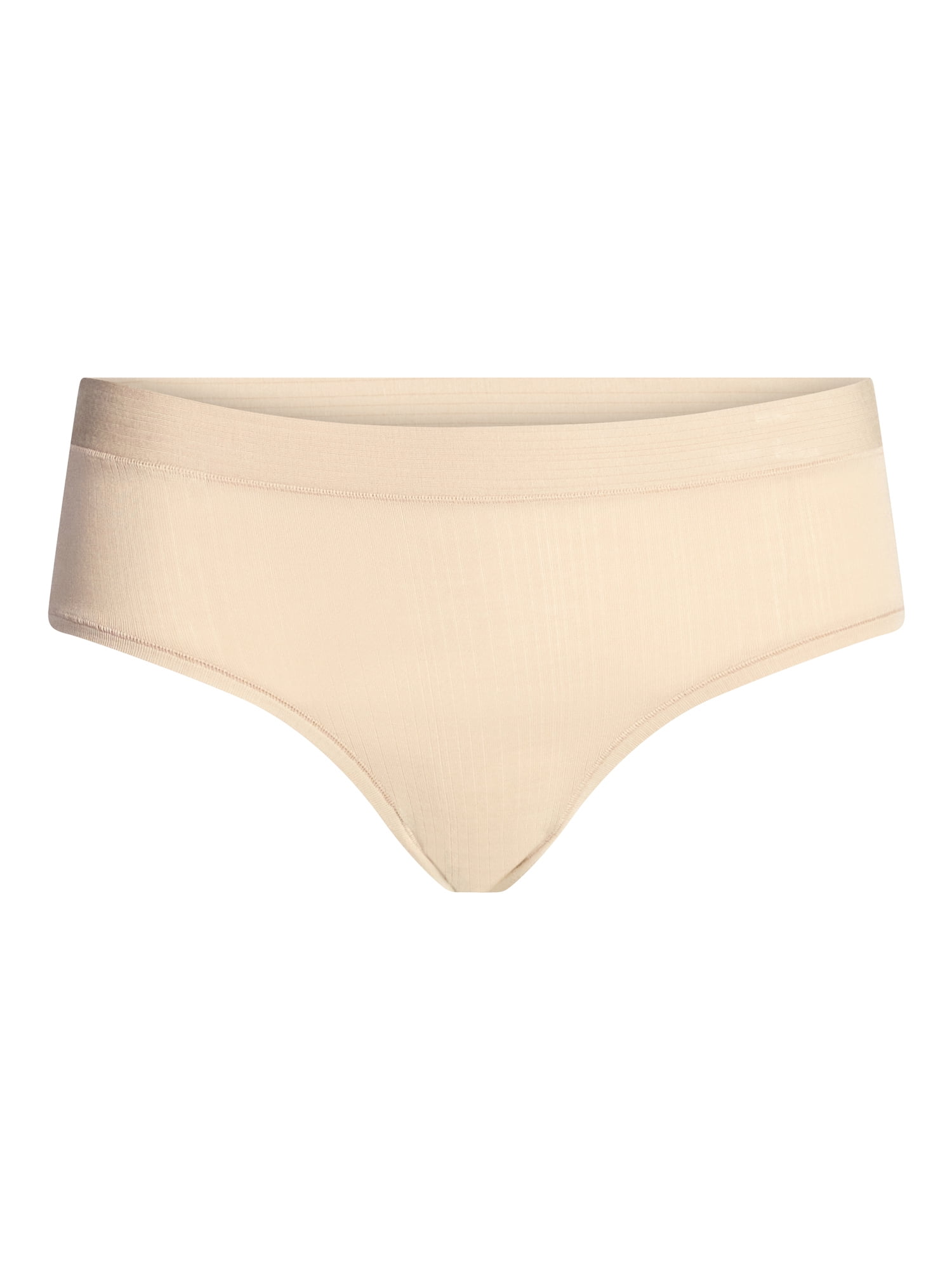 Joyspun Women's Ribbed Modal Hipster Panties, 3-Pack, Sizes XS-3XL