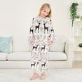 thumbnail image 5 of Fluffy Pajamas Set Fuzzy Winter Warm Pj Sets Pullover Tops and Long Pants Reindeer Pattern X-Small, 5 of 8