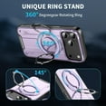 thumbnail image 2 of MYKOMI Phone Case Compatible with iPhone 17 Pro Max 6.9 inch Tempered Glass Screen Protector Magnetic Ring Holder Stand Kickstand Wireless Charging i Phone17 ProMax 17ProMax Cover for Women, 2 of 8