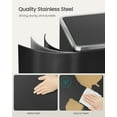 thumbnail image 4 of 10.6 Gallon Dual Compartment Trash Can - Hands-Free Pedal Kitchen Bin with 15 Bags, Airtight Lids & Removable Buckets, Black, 4 of 6