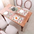 thumbnail image 6 of LNWH Christmas Tree Gift Doodle Pattern Placemats, 6 PCS Heat Resistant Washable PVC Table Mats, 18"x12", 6 of 6