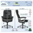 thumbnail image 2 of Serta Fairbanks Big & Tall Bonded Leather Office Chair, Black, 2 of 20