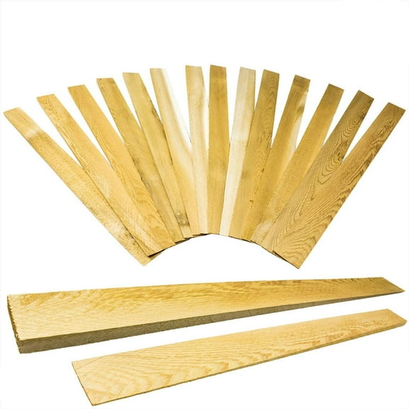 Pro Project Supply 15" x 2.5" Brown Rectangle Cedar and Wood Leveling Shims (13 Pack)