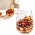 thumbnail image 2 of Fall Motif Thanksgiving Ceramic Coffee Mug With Wooden Lid And Spoon Microwave Dishwasher Safe Insulated Porcelain Cup For Hot Drinks, 2 of 4