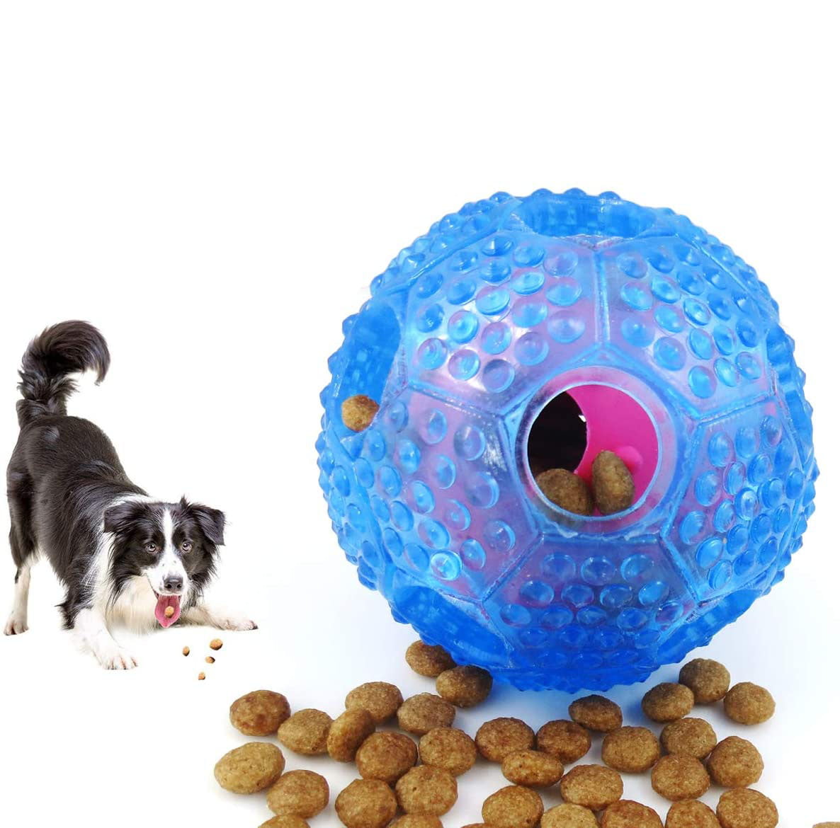 Topcobe Interactive Dog Toy, IQ Treat Ball Food-Dispensing Toys for Small  Medium Large Dogs, Green 