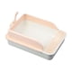 thumbnail image 5 of Caja de arena para gatos, orinal para gatitos, inodoro para gatos, arenero resistente, semicerrado y elevado. Blanco y Rosa XL, 5 of 9