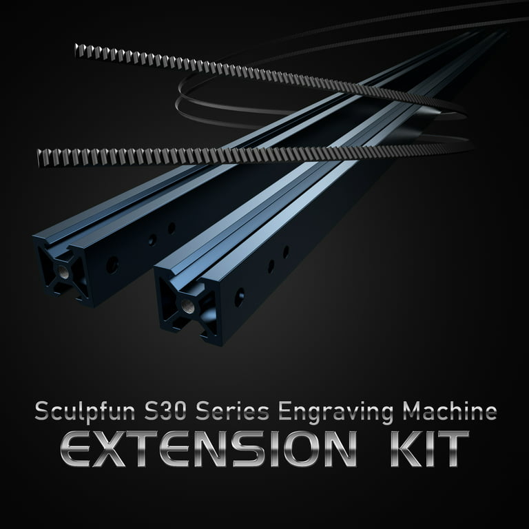 Sculpfun S30 Series Engraving Area Expansion Kit for Sculpfun S30, S30 Pro, S30 Pro Max Engraving Machine, Y- Extension Kit to 935x400mm Aluminum