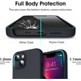 thumbnail image 4 of Liquid Silicone Case for iPhone 13 (6.1''), [Scratch-Resistant, Anti-Fingerprint, Shockproof] Protective Slim Fit Phone Case, 4-Layer Cover with Microfiber Lining, Silky-Soft Touch, Black, 4 of 14