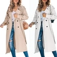 thumbnail image 5 of Yokua Long Coat For Women Long Sleeve Trench Jacket Windbreaker Coats And Jackets, 5 of 11