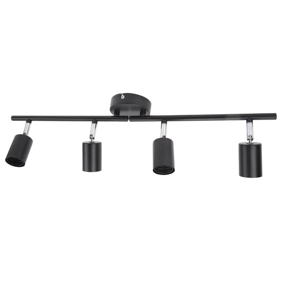 Kitchen Organization Tracking Lighting Fixtures Ceiling, Rust Protection E27 Lamp Holder Matte Black 85-265V LED Tracking Lights for Hotel for Bedroom