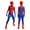 Pink, variant on Halloween Superhero Role Play Suit, Superhero Cosplay, Superhero Jumpsuit, Web & Armored Print Full Coverage Stretch Jumpsuit Halloween Role Play Outfit With Hood Mask, 130