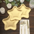 thumbnail image 2 of Efavormart 25 Pack Matte Gold Star Shaped Paper Dinner Plates, 7" Eco Friendly Party Plates - 300GSM, 2 of 10