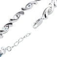 thumbnail image 2 of RYLOS Bracelets for Women 925 Sterling Silver infinity Twist Tennis Bracelet Gemstone &  Diamonds Adjustable to Fit 7"-8" Wrist, 6 - 4X3MM Alexandrite Jewelry for Women Friendship Bracelets, 2 of 6