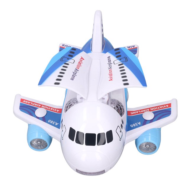 Avión Eléctrico Para Niños, Luces De Juguete, Música, Puerta Que Se Puede Abrir, Alta