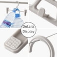 thumbnail image 4 of Lot de 5 Cintres Blancs Multifonctions pour Garde-Robe pour Pantalons, Chaussettes et sous-Vêtements - Solution de Rangement Domestique Gain de Place et Durable avec Installation et Nettoyage Faciles, 4 of 6