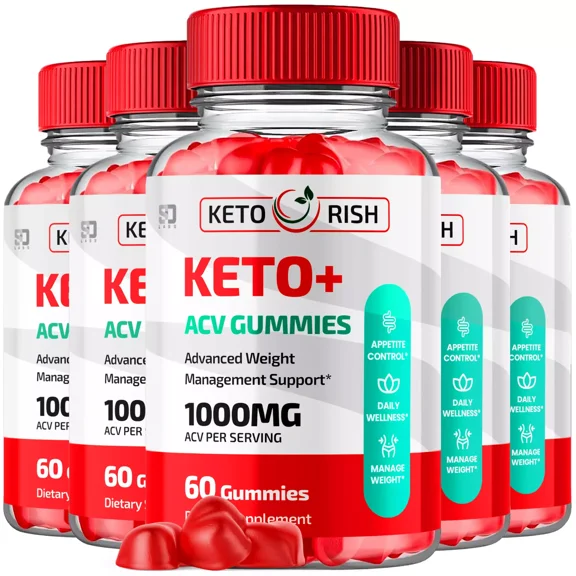 Keto Rish Keto ACV Gummies Maximum Strength Weight Management Supplement 300 Gummies
