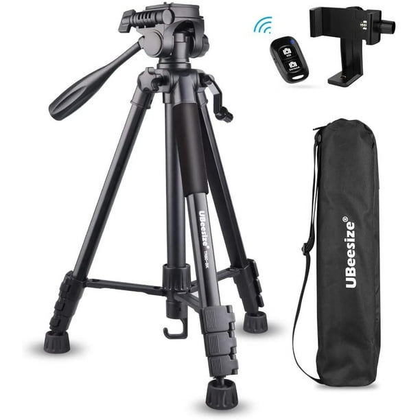 60inch Camera Tripod, 5kg/11lb Load TR60 Portable Lightweight Aluminum