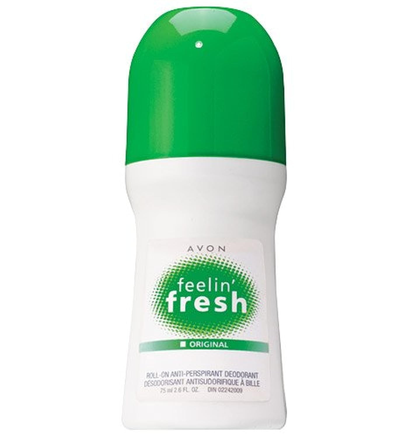 Avon Feeling Fresh Roll-On Anti-Perspirant Deodorant, 2.6 oz, Pack of 12 - Long-Lasting Protection
