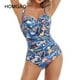 thumbnail image 2 of HOMGAO, bañador Sexy de una pieza con realce para mujer, traje de baño fruncido de talla grande, traje de baño Vintage con Control de barriga, trajes de baño L-4XL Tan Jianjun unisex, 2 of 2