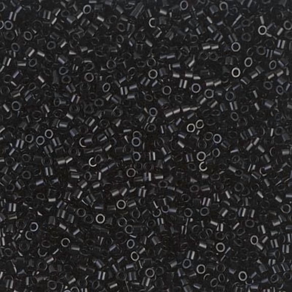 Miyuki Delica Seed Beads DBS0010/DBS010 DBS10 15/0 Opaque Black 5 Grams