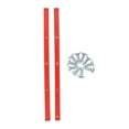 thumbnail image 2 of 2pcs Planche à Roulettes Longboard Pont Rails Bord avec Vis de Montage - Rouge, 2 of 10