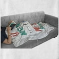 thumbnail image 5 of Saying Soft Flannel Fleece Throw Blanket, If You Never Try Youll Never Know Philosophy Inspiration Modern Sign, Cozy Plush for Indoor and Outdoor Use, 70" x 90", Coral Blue Jade Green, by Ambesonne, 5 of 5