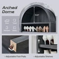 thumbnail image 4 of SinCiDo Tall Arched Bookshelf, 7-Tier Open Shelf Bookcase, Medium Density Fiberboard, 4 of 7