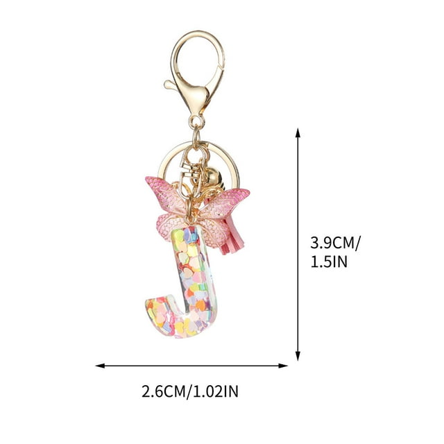 New English Letter Keychain Hanger Car Keychain Bag Accessories