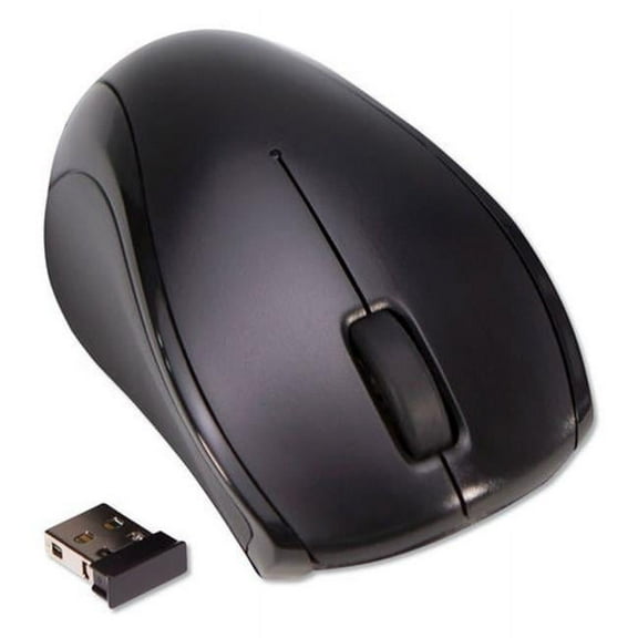 IVR 2.4 GHz Optical Wireless Compact Travel Mouse, Black