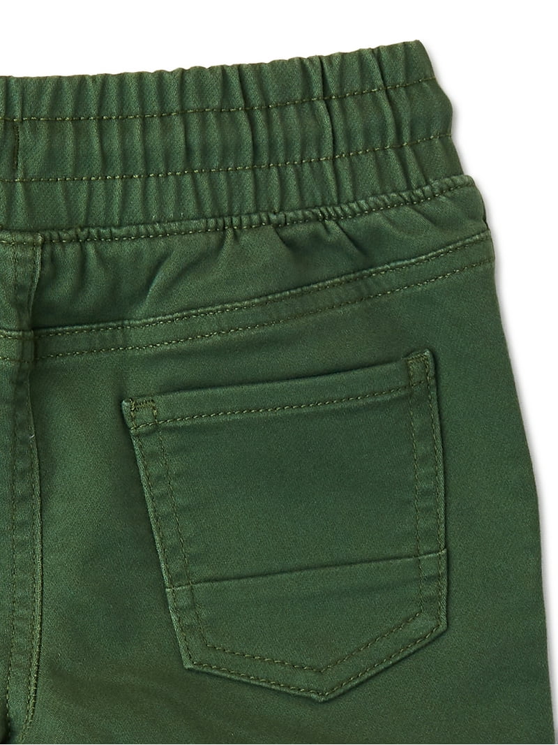 Wonder Nation Baby and Toddler Boy Moto Jogger Pants, Sizes