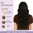thumbnail image 4 of Fshine Extensions de Cheveux à Bande, Peau Brun Foncé, Trame Remy, Cheveux Humains, Extensions Naturelles Droites, Adhésif Invisible Sans Couture, Parfaites pour Tous les Jours, 4 of 9