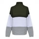 thumbnail image 5 of Liquidación ICHUANYI y suéter de cuello alto informal de invierno para mujer, blusa tejida de manga larga, Tops de retazos, suéteres ICHUANYI WER202308231718, 5 of 7