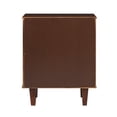 thumbnail image 2 of Pemberly Row 20" Modern Solid Wood 2-Drawer Nightstand - Walnut, 2 of 5