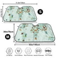 thumbnail image 3 of Haiem World Travel Map Car Windshield Sun Shade - Blocks UV Rays Sun Visor Protector, Sunshade to Keep Your Vehicle Cool, Universal Fit SUV Van Sedan-Medium, 3 of 7