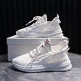 thumbnail image 1 of Zapatillas de deporte amarillas para mujer, zapatos de malla transpirable de verano para mujer, zapatos informales de moda Tenis negros y rojos, zapatos vulcanizados para mujer 202137 Gao Jinjia LED, 1 of 2
