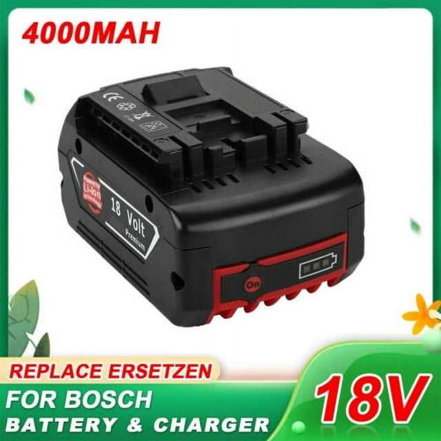 18V 4.0AH Battery For Bosch 18 VOLT Li-ion BAT609 BAT610G BAT618 24618-01