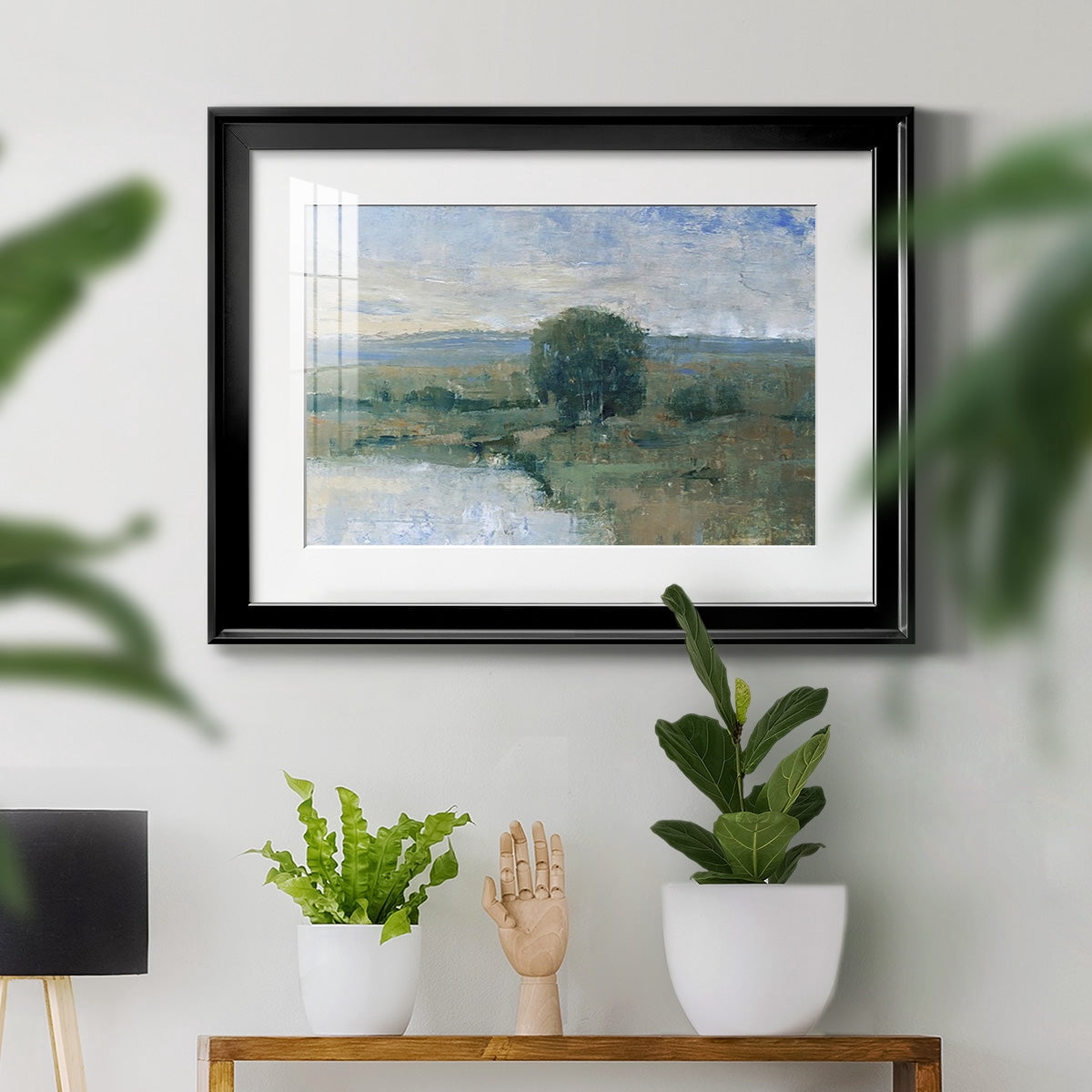 Riverbank Impression II Premium Framed Print - Ready to Hang