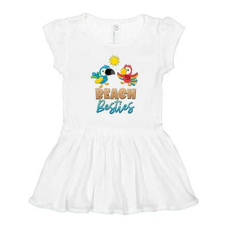 

Inktastic Beach Besties Cute Parrots Gift Toddler Girl Dress