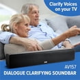 thumbnail image 2 of Barra de sonido para aclarar diálogos ZVOX con tecnología auditiva patentada - AccuVoice TV Soundbar AV157 Titanium - Doce niveles de refuerzo de voz - Altavoces de audio para cine en casa, 2 of 5