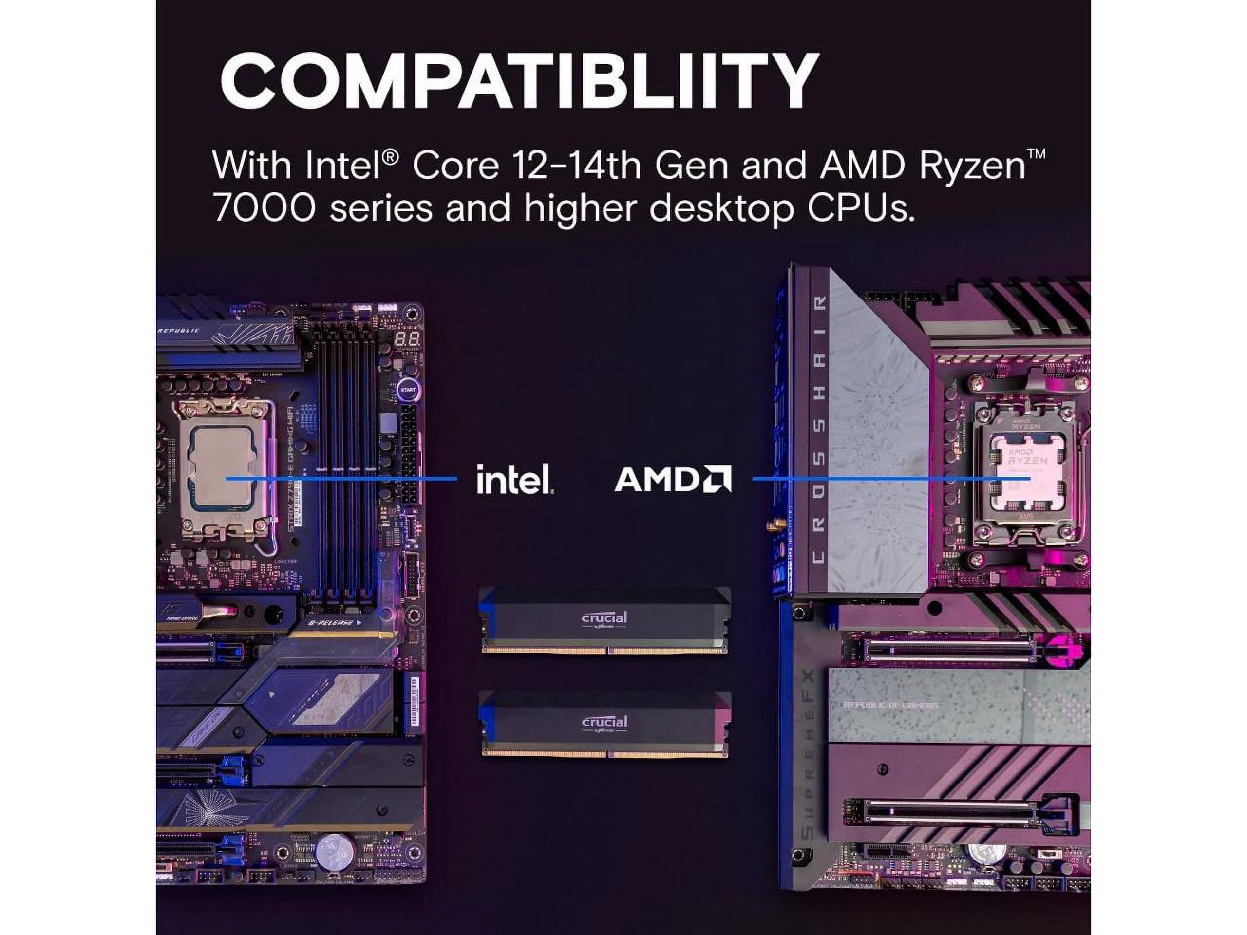 crucial DDR5 Pro メモリー 2枚セット合計32GB Crucial Pro Overclocking 32 GB (2 x 16 GB) DDR5-6000 CL36 Memory