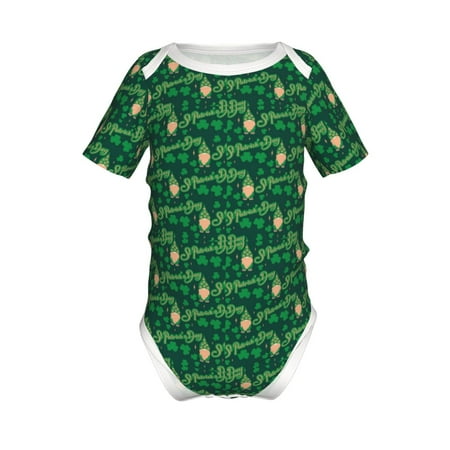 

Yiaed St Patrick s Day9 Print Infant Climbing Short Sleeve Onesie One-Piece Baby Bodysuit Clothes 0-12 Months -18 Months