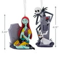thumbnail image 4 of Hallmark Disney's The Nightmare before Christmas Jack and Sally with Tombstones Ornaments, Set of 2, 4 of 6